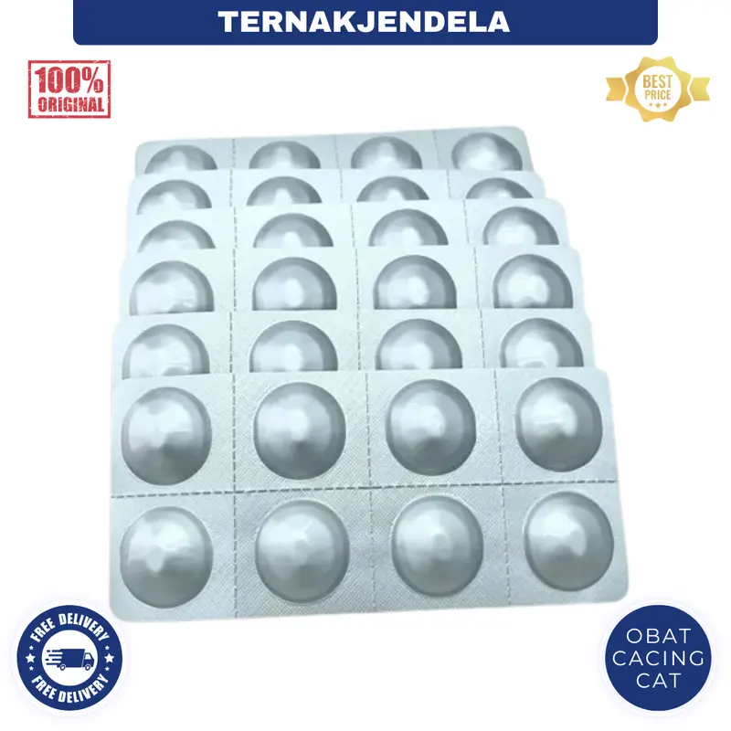 DRONTAL CAT 1 TABLET - Obat Cacing Kucing Dewas dan Anak Kitten Ampuh 2