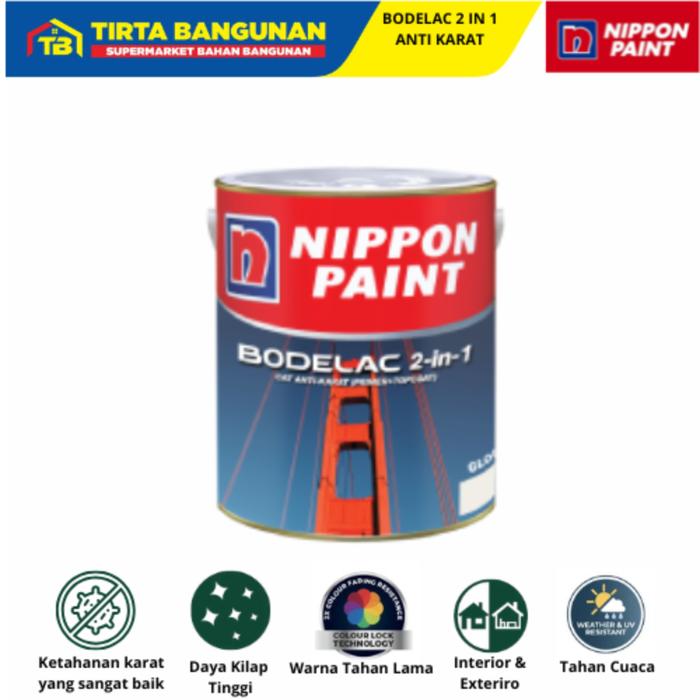 Gambar NIPPON PAINT BODELAC 2-1 CAT BESI BAJA ANTI KARAT CAT TINTING HARGA BY REQUEST WR dari Tirta Bangunan Kota Depok Tokopedia