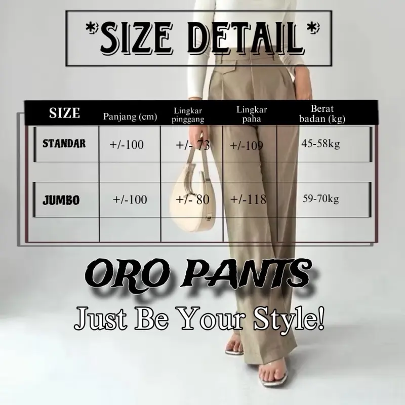 HOPEFULNESS - ORO PANT'S - celana panjang wanita highwaist Nyaman 1