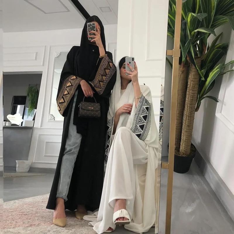 Product Introduction of Áo choàng thêu, phong cách Ả Rập, thời trang, trên áo choàng Abaya 1