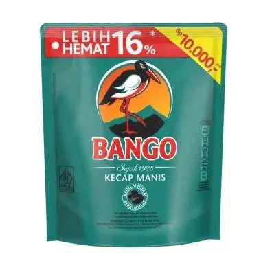 kecap manis bango kemasan refil 265 gram 0