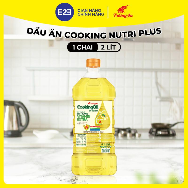  Dầu Ăn Tường An Cooking Nutri Plus Chai 2L - Dùng Cho Cả Gia Đình | E2E Thực Phẩm Đồ Uống | Kido Group 