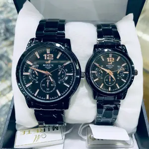 MIRETE jam tangan pria wanita bisa couple pasangan jam tangan anti air stainless steel Elegan