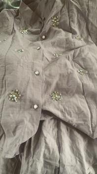 Product Review of CLARA One Set Wanita Payet Mewah Linen Setelan Atasan Rok Kekinian from L**n 0