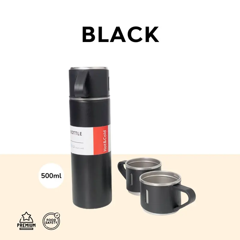 TERMOS SULTAN Vacuum Flask Set / Hampers / Botol Minum Cangkir Premium Serbaguna 500 ML Tahan Panas Dingin 6