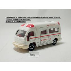 Tomica Dandy 12 – Nissan Caravan Ambulance – 1/43 – Japon – Neuf (boîte Abîmée)