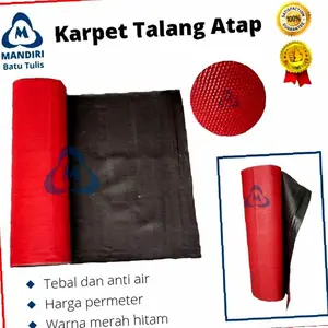 ECER Karpet Talang Air Bonet Genteng Meteran Merah Hitam 90 cm 55 cm | Hot Item | Kekinian