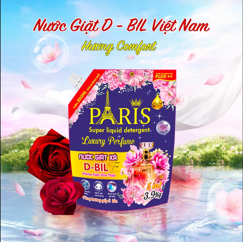 [Ưu Đãi Prime Day]   Paris - Nước Giặt Xả DBIL 1 Túi Khổng Lồ 3900ML An Toàn Không Hoá Chất Độc Hại Tiết Kiệm Tiện Lợi Hương Thơm Dài Lâu