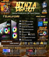 Gambar NINJA SPIRIT PC ~ TSUKUYOMII | INTEL CORE i5 12400F - NVIDIA RTX 5060 8GB | DDR5 SERIES | GAMING FULLSET - DEFAULT, PC ONLY dari bengkelkomputerptk Kota Pontianak 1 Tokopedia