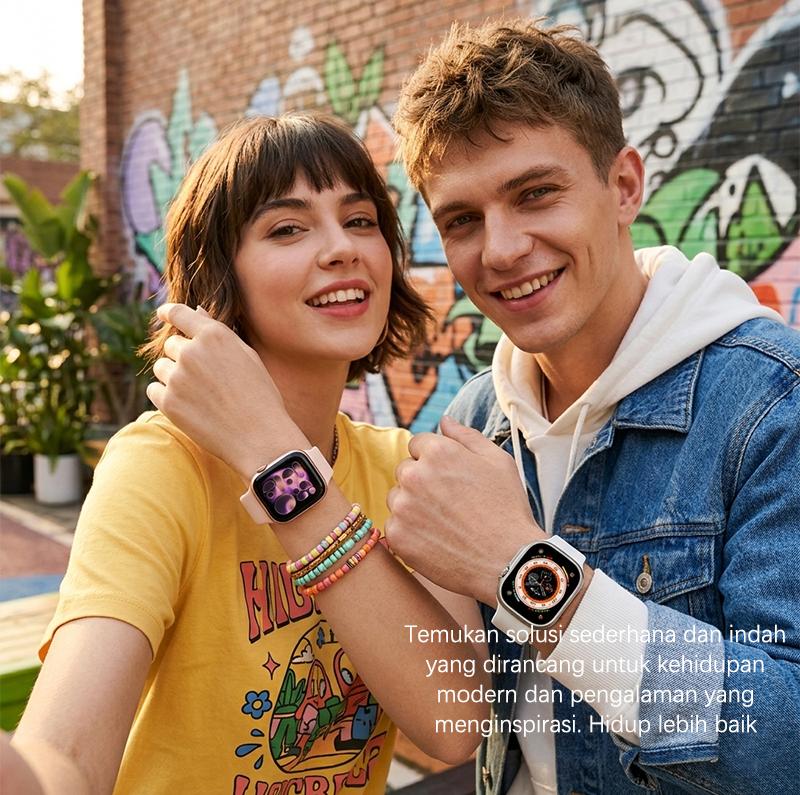 MARQ T800 PRO MAX Jam Tangan Pintar untuk Pendaki Outdoor Layar Jernih Tahan Air IP68 Pemantauan Detak Jantung