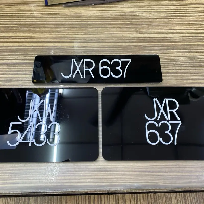 Plate motor crystal Lidi Font, Ready Stock