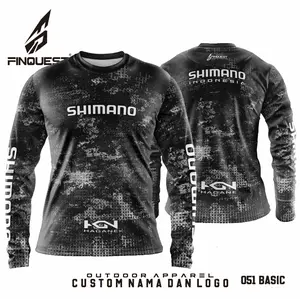 FINQUEST Jersey mancing dark black bisa custom nama dan logo Sport
