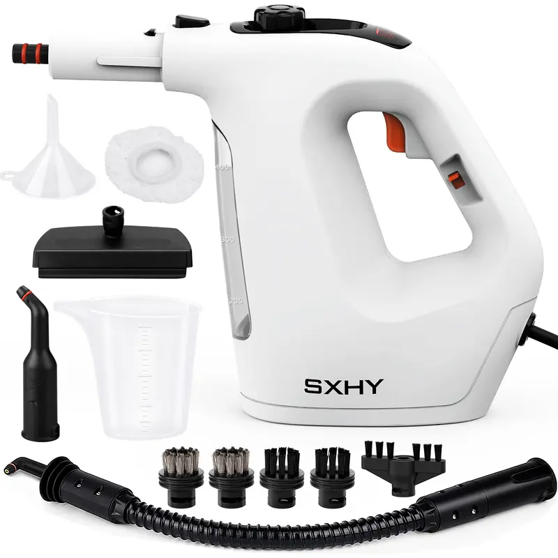 KOITAT Pressurized Steam Cleaner, Handheld Steamer For Cleaning, Multipurpose Portable Upholstery Steamer With Safety Lock And 10 Accessory Kit To Remove Grime, Grease, And More, Save Time And Effort