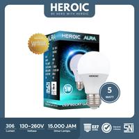 Gambar Heroic Lampu Bohlam LED Aura 5W Cahaya Putih Hemat Energi dari Heroic LED_NEW Kab. Tangerang 1 Tokopedia