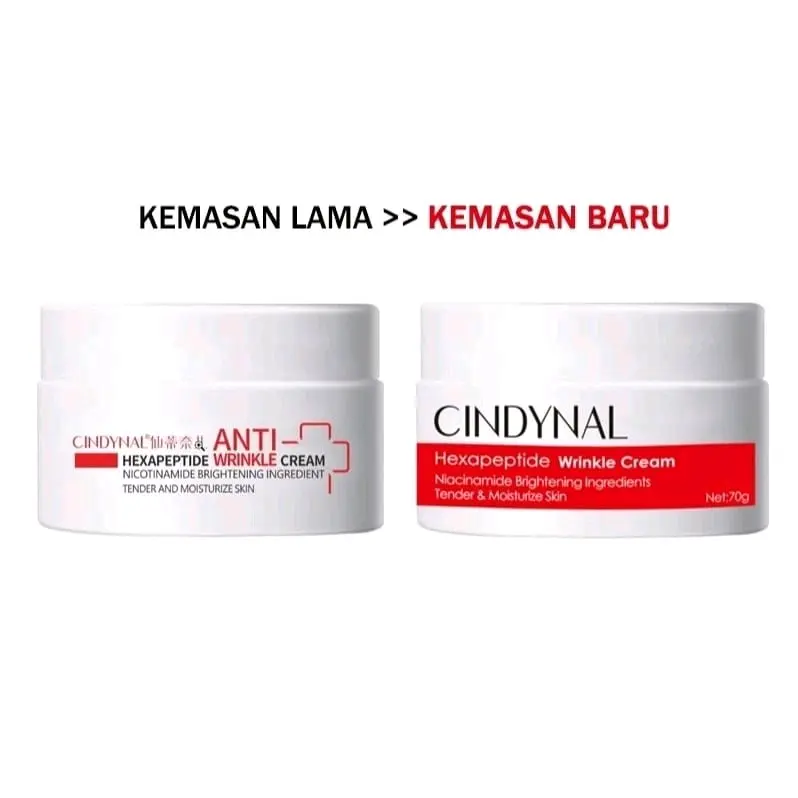 [BPOM] Cindynal Cream Hexapeptide Cream Anti Aging dan penuaan Korea Original Untuk Wajah Anti Penuaan dini Pelembab