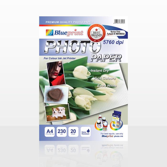 Gambar Blueprint BP-GPA4230 : Photo Paper A4 Polos 230 gsm (Tulip) dari Accsupermart Kota Administrasi Jakarta Pusat Tokopedia