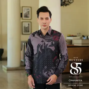Batik Menteri 85 Motif Chanakya Batik Kerja Kondangan Kemeja Batik Slimfit Lapis Furing