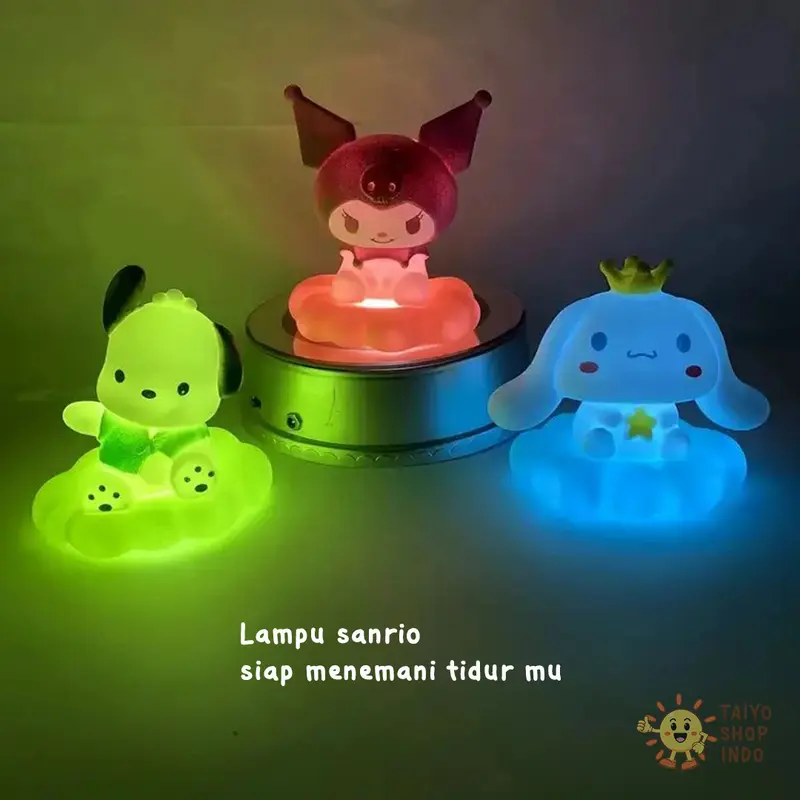 TAIYO Boneka Lampu Sanrio Awan LED Dekorasi Kamar Tidur Figure Karakter 5