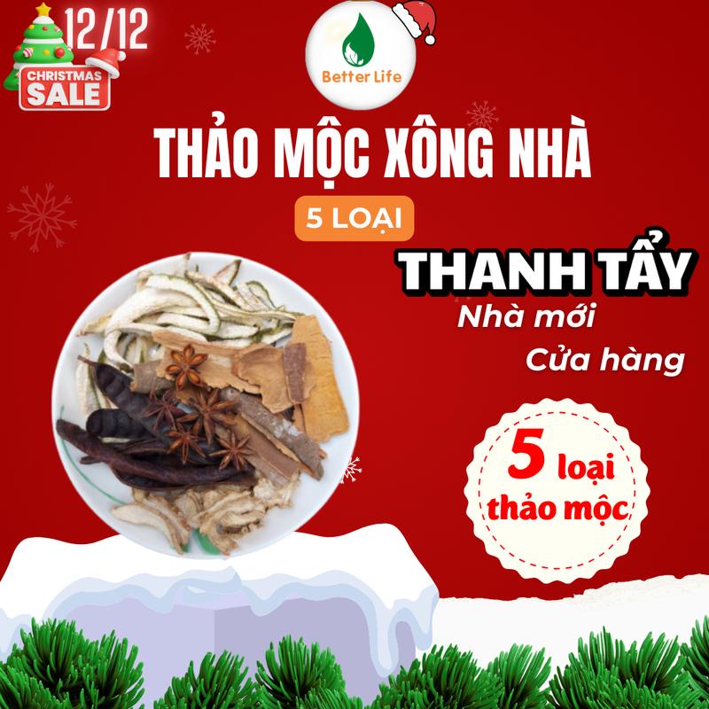 Thảo mộc xông nhà 5 loại dùng đốt với bếp xông thảo mộc giúp Thanh lọc không khí Thanh tẩy nhà cửa Xua đuổi côn trùng