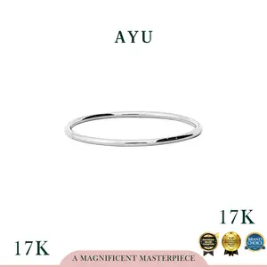 AYU Cincin Emas - Golden Benang Ring 17k White Gold