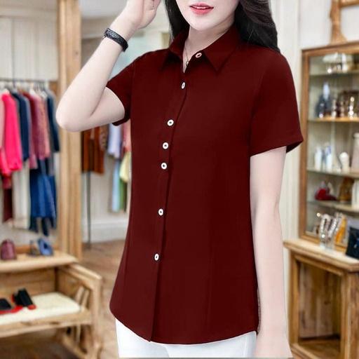 Product Introduction of CALISSA FASHION BISA COD KEMEJA/ATASAN WANITA KANTOR/OFFICE STYLE KOREA LENGAN PENDEK MODEL SUZY 3