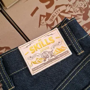 SKILLS DENIM denim superior indigo kaku 15 oz raw jeans