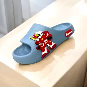 Sandal Slip On Anak Cowok Gundam Robot Terbaru - Fashion Sepatu Karet Kaki
