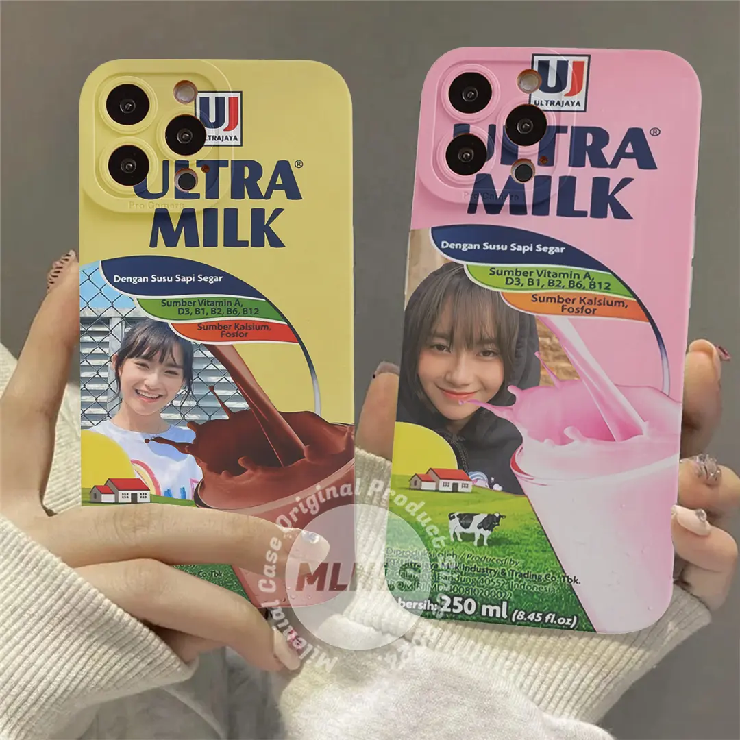 Custom/Request Foto Case Viral Motif Susu ULTRA MILK untuk semua type Hp All Type Custom Request Foto Sendiri Gambar Case Ultramilk Custom