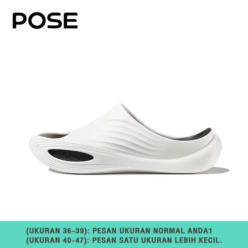 【pose_id_live Recovery Sandal】【Dukungan Ginting】POSE x RELAX AIR sandal elastisitas Nyaman pembasahan Dukungan plantar Bernapas Olahraga di luar ruangan Pria dan wanita Pasangan Santai Serbaguna canggih Kepopuleran 2025 Produk baru P1257306 2