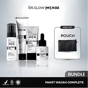 MS Glow For Men - Paket Wajah Complete Isi 4