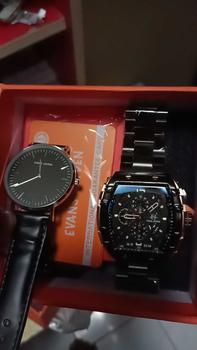 Product Review of DISKON jam tangan  !! Evans Jayden Jam Tangan Pria 9554-1 Rantai Stainless Steel Kaca Sapphire Chronograph Water Resistant 5ATM Air Bahan Watches Waterproof from H**y K** 1