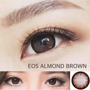 (Free Case) TOPGEL ALMOND BROWN/CHOCO 14.5MM SOFTLENS NORMAL DAN MINUS Soflen