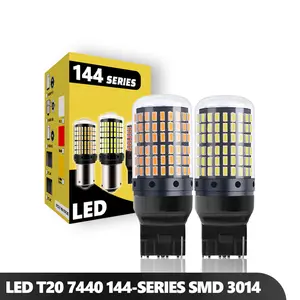 iSUN Lampu LED Sein T20 7440 144 Titik Model Tancap 2 Kaki Lampu Sen Mundur Mobil DC12V