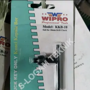 Kunci Kepala Bor 10mm WIPRO KKB-10 Drill Chuck Key Only Hitam
