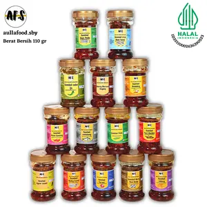 Sambal Botol AFS Baby cumi,Cakalang,Tuna,ikan Roa Asap,Ayam,Daging,Paru,Peda,Udang,Ijo,Terasi,Bawang sambel