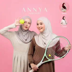 Hijab Sport Daily Hijab Instan Viscose Rayon Airy Annya Size S Bergo Instan Hijab oSport Kenkinian Nyaman Dan Stylish