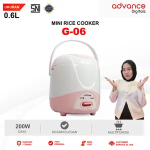 【COD】G-06 Rice Cooker Elektrik Penanak Nasi Multifungsi 0.6 L Garansi Resmi 1 Tahun Bisa COD Magic com listrik