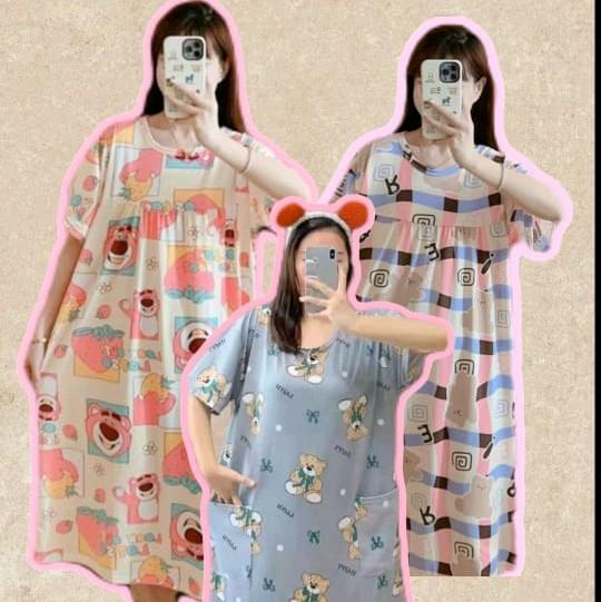 (Part 1) Daster Jumbo Ld 120cm spandex korea adem 2