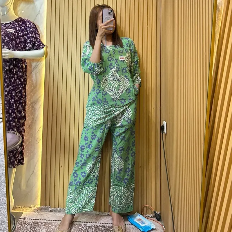 Setelan celana panjang batik cap super premium LD 115cm Motif Menyusui 2