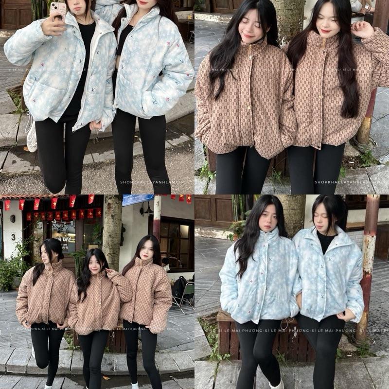 ÁO PHAO HOẠ TIẾT TRẦN BÔNG 5 PHÂN CHO MÙA ĐÔNG