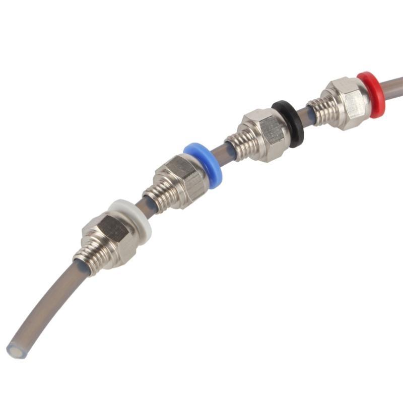 Bộ 4 Phụ Kiện Đầu Nối Ống Dẫn Khí PTFE FENG PC4 M6 Cho Máy In 3D Lưu Lượng Cao…