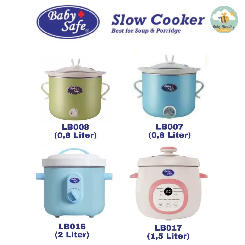 Baby Safe Digital Slow cooker LB007 LB008 LB016 LB017 Pink LB017B biru LB018 LB020 LB021 penghangat makanan | Clay pot | keramik masak keramik | pengolah makanan | food maker pembuat sup bubur mpasi bayi menghangatkan makanan anak bayi warm