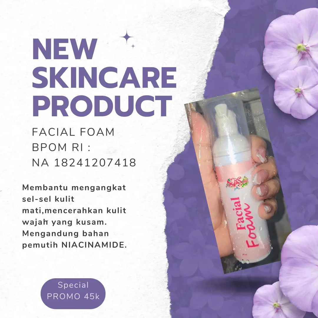 FACIAL FOAM  Perawatan Mencerahkan  Wajah yg Kusam  Muka Berminyak Berjerawat baik untuk Pria atau Wanita  Pencerah Memutihkan