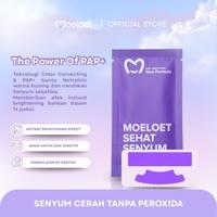 Gambar Moeloet Trial Sachet Whitening Purple Strip | Cerah tanpa Peroksida dari Moeloet Kota Bandung 2 Tokopedia