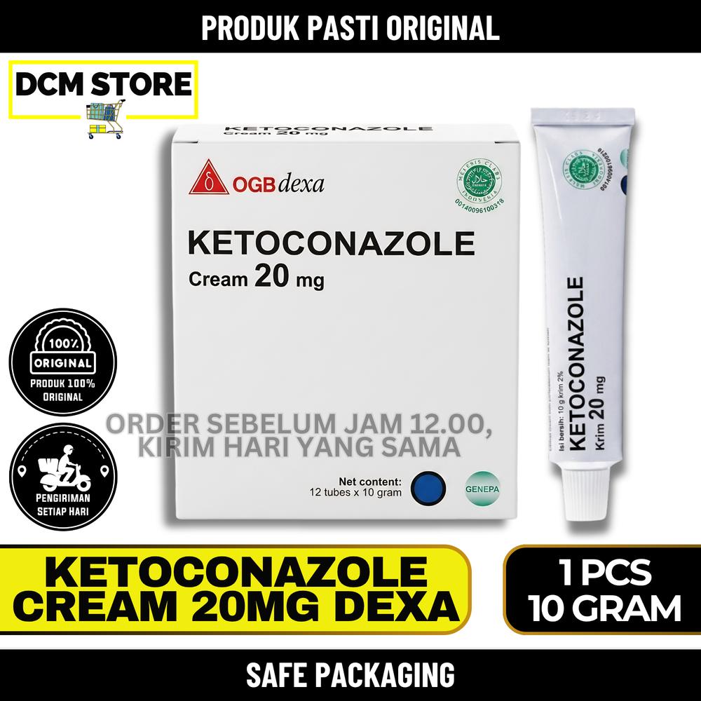 Ketoconazole Cream 20mg Dexa 2% 1 PCS 10 Gram Salep Anti Jamur Gatal Kulit Dexa Salep Kadas Salep Kurap Gatal Kutu Tungau