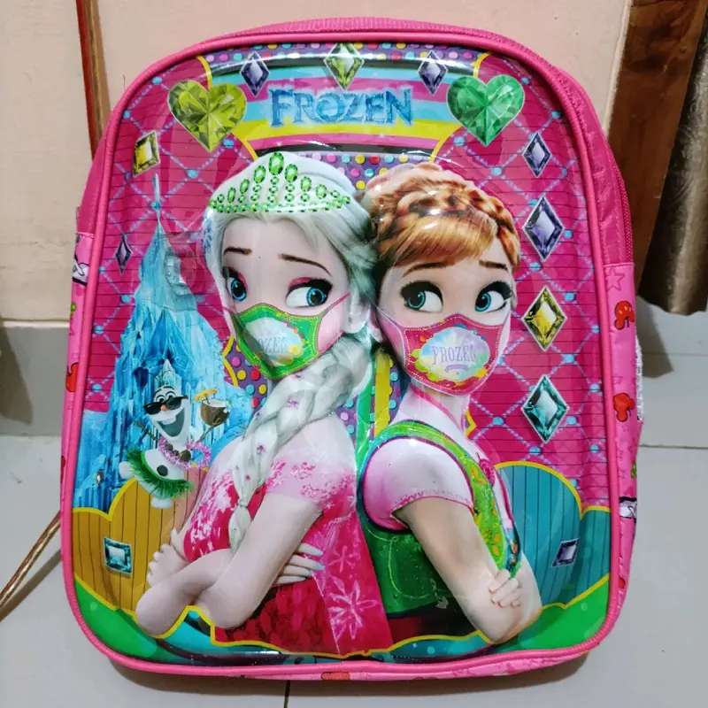 Tas Sekolah TK karakter LED 3D Anak perempuan 5
