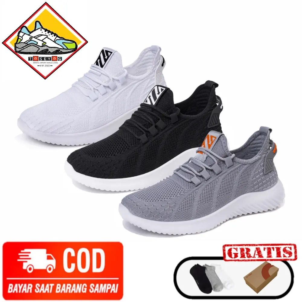Promo Toseyog 017 Sepatu Sneaker Pria Keren Dan Empuk, Kasual Striker Sepatu