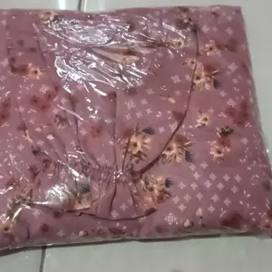 Alfarizimukena | Mukena Traveling Mini Pouch Katun Motif Terbaru 2in1 Resleting Dagu Angell Series Atasan Bawahan Panjang Lembut Tas Pouch  Mukenah  Travel  Dewasa Muslim Wanita Cantik Nyaman