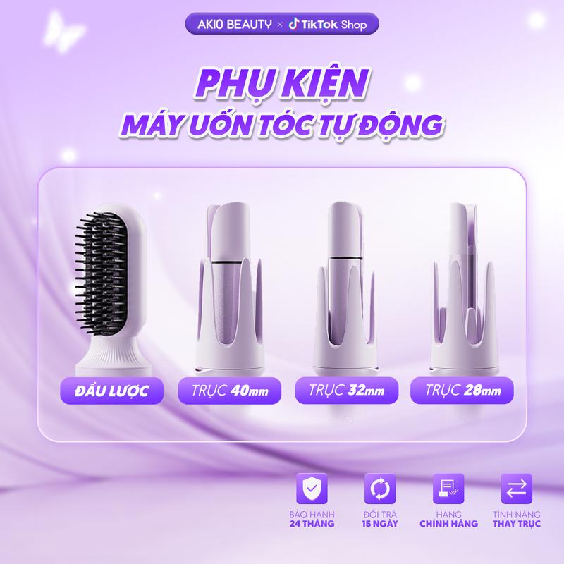 Phụ kiện máy uốn tóc xoăn tự động AKIO cho máy máy 3 trục