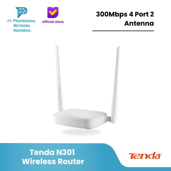 Gambar Tenda N301 Wireless Router 300Mbps 4 Port 2 Antenna dari Profesional Network Kota Administrasi Jakarta Pusat Tokopedia